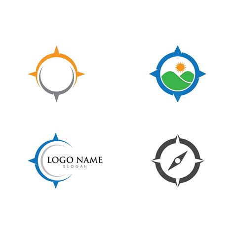 Premium Vector Compass Logo Template Vector Icon Illustration