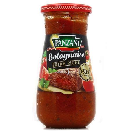 Panzani Sauce Bolognaise Extra Riche Le Pot De 400 G