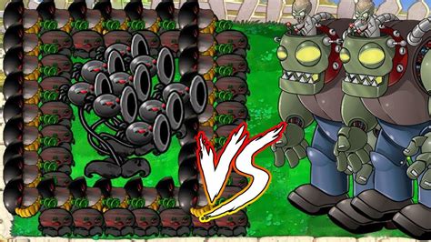 Doom Threepeater And Doom Melon Pult Vs All Zombies Vs Dr Zombss