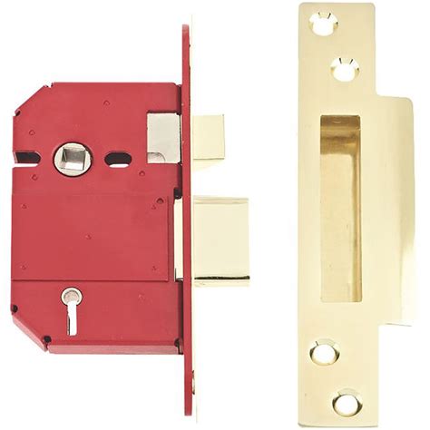 Hiatt Brass 3 Lever Sash Lock Wilko