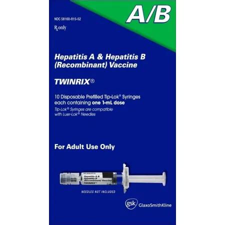 Twinrix Hepatitis A B Vaccine Adult Ml Pfs Bx Dealmed Medical