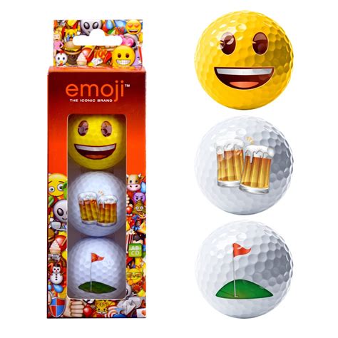 Emoji Novelty Golf Balls - MailOrderGolf - Free Delivery