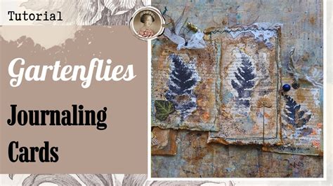 Grungy Tag Journaling Card Mit Gartenvlies Stoff Fleece Fabric