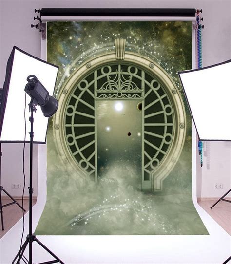 HelloDecor 5x7ft Photography Backdrop Fairytale Heaven Gate Shining