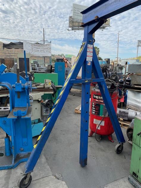 Used Sold Vestil Adjustable A Frame Gantry Hoist with Jet 2 ton Chain ...