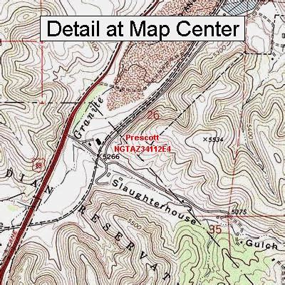 Amazon USGS Topographic Quadrangle Map Prescott Arizona