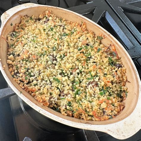 Stuffed Mushroom Casserole For Two Icook For Two