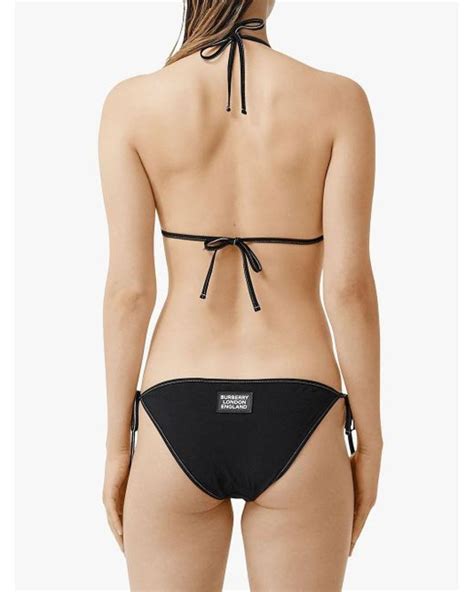 Burberry Classic Black Triangle Bikini Lyst