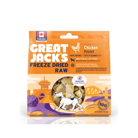 Freeze-Dried Raw Chicken Dog Treats - CLEARANCE - Great Jacks – PetToba