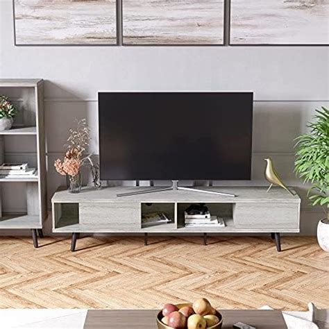 Amazon Bestier Inch Mid Century Modern Tv Stand For Inch Tv