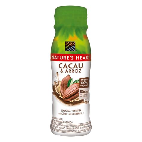 Bebida à Base De Arroz E Cacau Natures Heart 200ml