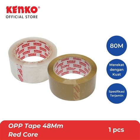 Jual KENKO OPP TAPE Lakban Bening Lakban Coklat 48Mm Red Core