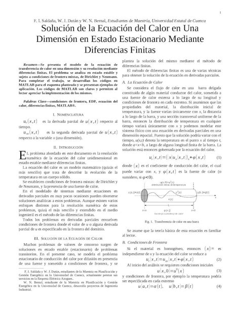 DOCX Paper Ecuacion Calor DOKUMEN TIPS