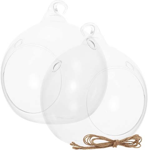 Myt Clear Glass Hanging Terrarium Globe Mini Decorative Air Plant Holder Set Of