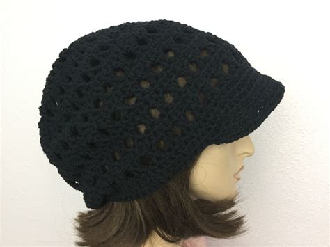 Women Crochet Summer Hat With Visor Women Summer Slouchy Beanie in ...