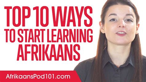 Top 10 Ways To Start Learning Afrikaans Youtube