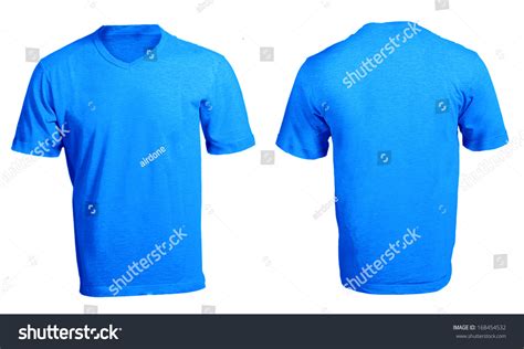 T Shirt Front And Back Blue