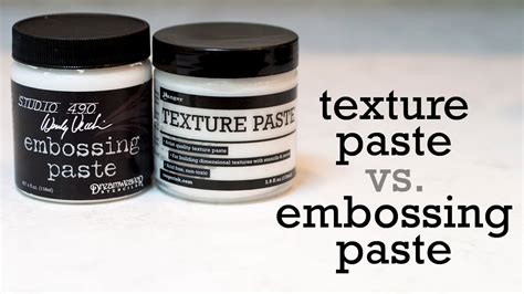 Texture Paste Embossing Paste Comparison YouTube