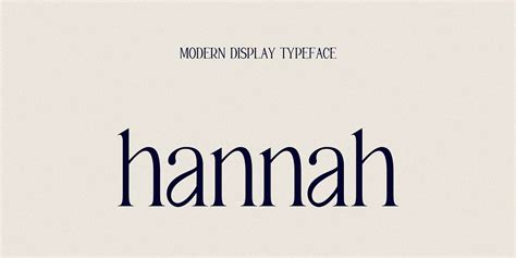 hannah Font