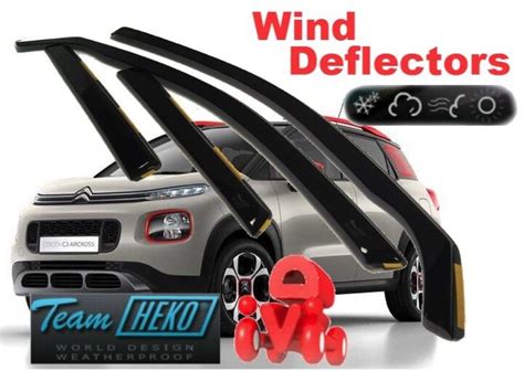 For CITROEN C3 AIRCROSS 2017 Wind Deflectors 5 Doors 4 Pc HEKO 12268