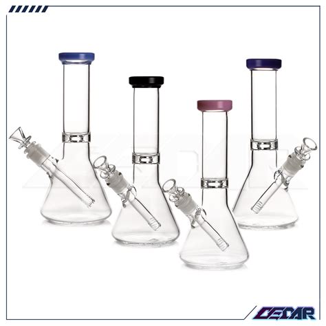 New Design Inches Mixed Color Glass Water Pipe Ice Rack Beaker