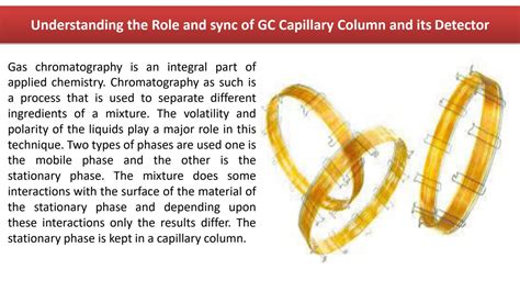 Understanding The Role And Sync Of Gc Capillary Column And Its Detector By Quadrex Corp Issuu