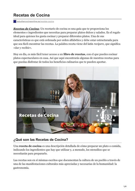 Introducir 46 Imagen Caracteristicas De Recetas De Cocina Abzlocal Mx