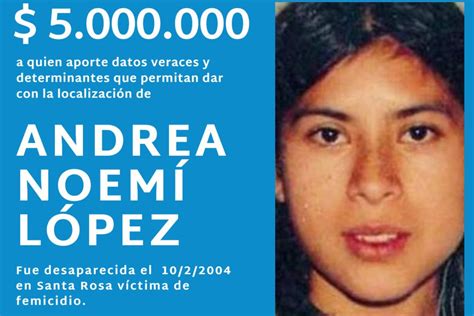 Se Aumentó A 5 000 000 De Pesos La Recompensa Por Datos Sobre Andrea