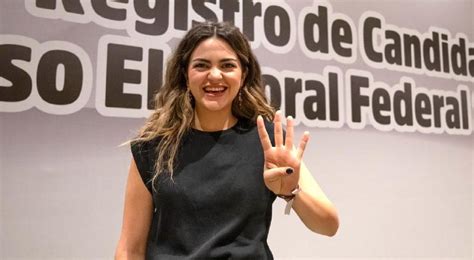 No les voy a fallar Andrea Chávez tras registro al Senado