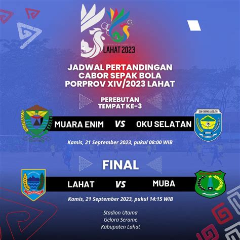 Saksikan Laga Final Sepakbola Porprov XIV Sumsel Lahat VS Muba Lahat