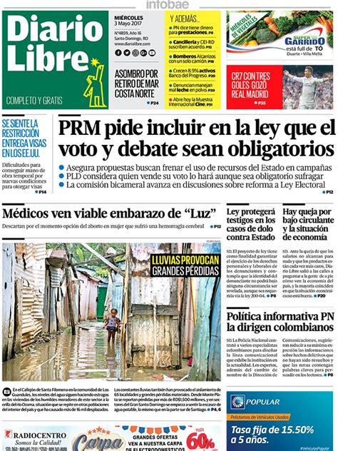 Diario Libre República Dominicana Miércoles 03 De Mayo De 2017 Infobae