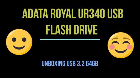 Adata Royal Ur Usb Gb Flash Drive Unboxing Youtube