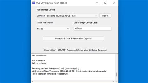 Usb Drive Factory Reset Tool