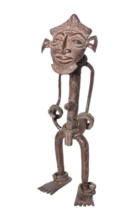 Ancestor Figure Bronze Tikar Cameroon Asian African Art