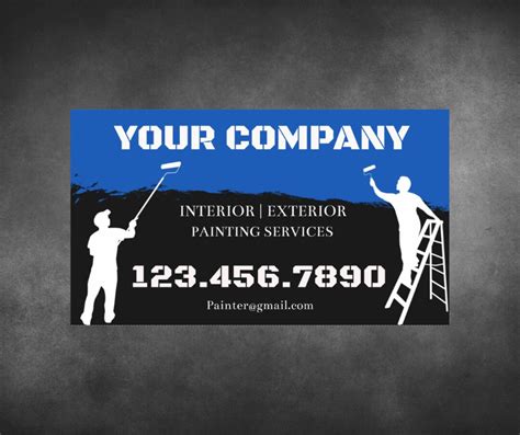 Painting Business Card Template, Painter Business Card, Business Cards ...