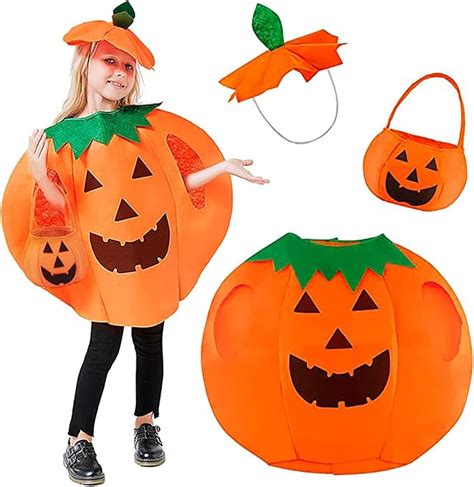 SHUOYUE Costume Da Zucca Di Halloween Bambino Vestiti Halloween Bambina