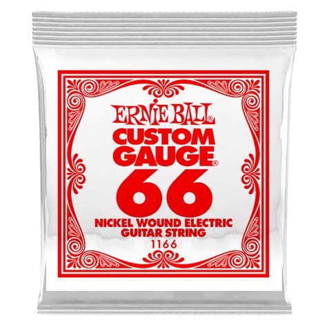 Ernie Ball Custom Gauge Nickel Wound Electric Guitar Single String