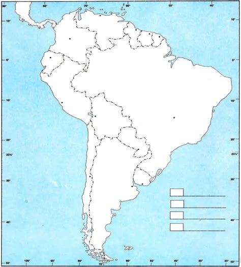 Mapa de América Político y Físico Mudo y con Nombres Países