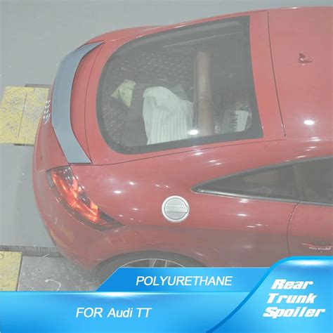 PU Rear Trunk Lip Wing Spoiler For Audi TT 8J Caractere 2007 2008 2009