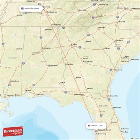 Direct Flights From Tampa To Nashville TPA To BNA Non Stop