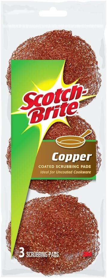 3m Scotch Brite Copper Scouring Pads 213 Health And Household