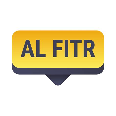 Eid Al-Fitr Countdown Yellow Vector Callout Banner with Days Left Until