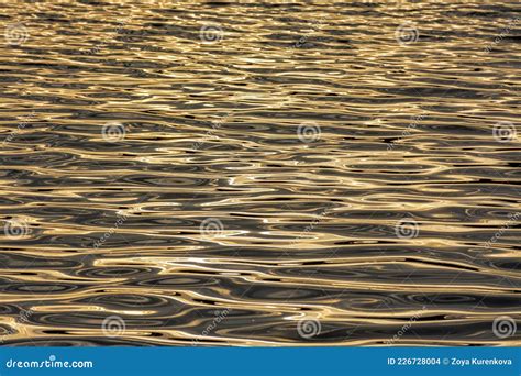 Reflexiones De La Luz Solar En El Agua De Un Reservorio Foto De Archivo