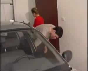 Ripened Milf Dame In Nylons Fucks Youthfull Man In Garage Hotntubes