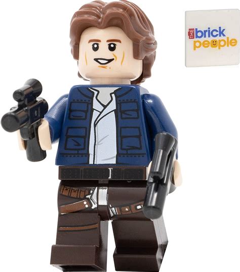 LEGO Star Wars: Han Solo Minifigure with Wavy Hair and Twin Pistols ...