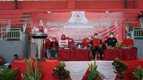 Hut Ke Tahun Ketua Yji Cabang Lampung Selatan Buka Lomba Senam