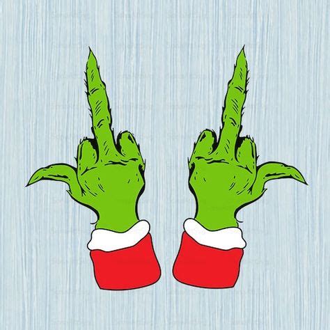 Grinch Middle Finger