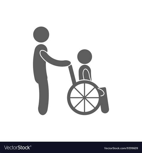 Disabled Person Icon Royalty Free Vector Image