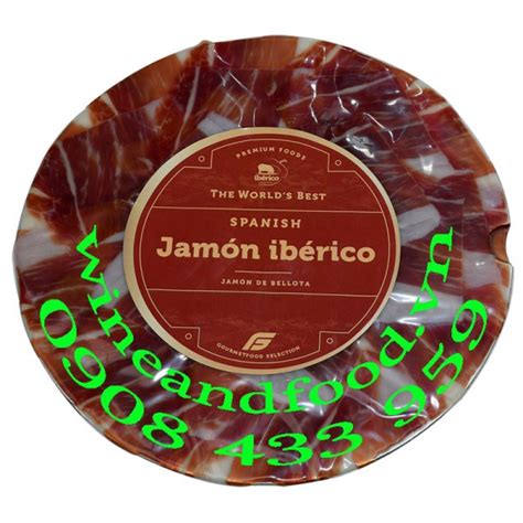 Thịt đùi heo Iberico Jamón de Bellota cắt lát 100g