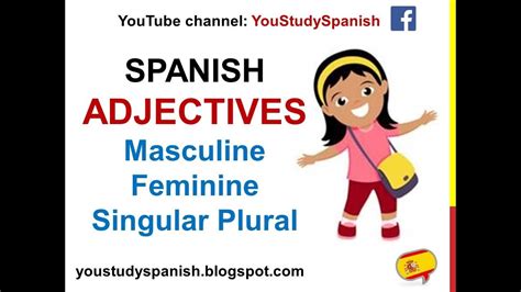 Spanish Lesson Descriptive Adjectives Agreement In Spanish